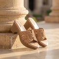The Regal Sparkle Luxury Embellished Heel Mules