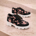 The Rose Blush Black Luxury Embellished Casual Sneaker