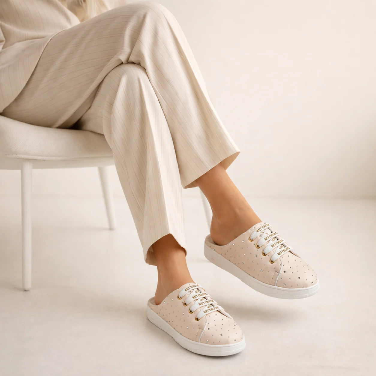 The Starlight Glimmer Luxury Embellished Slide Sneakers