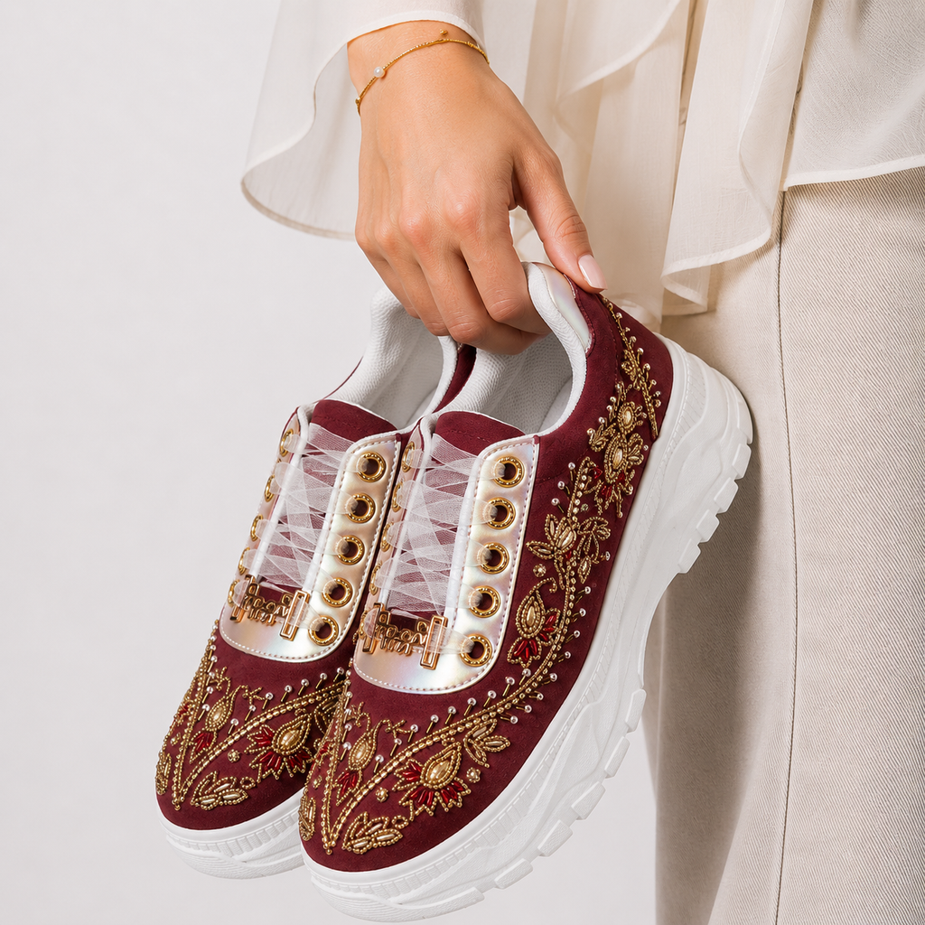 Ruhina Embellished Sneakers